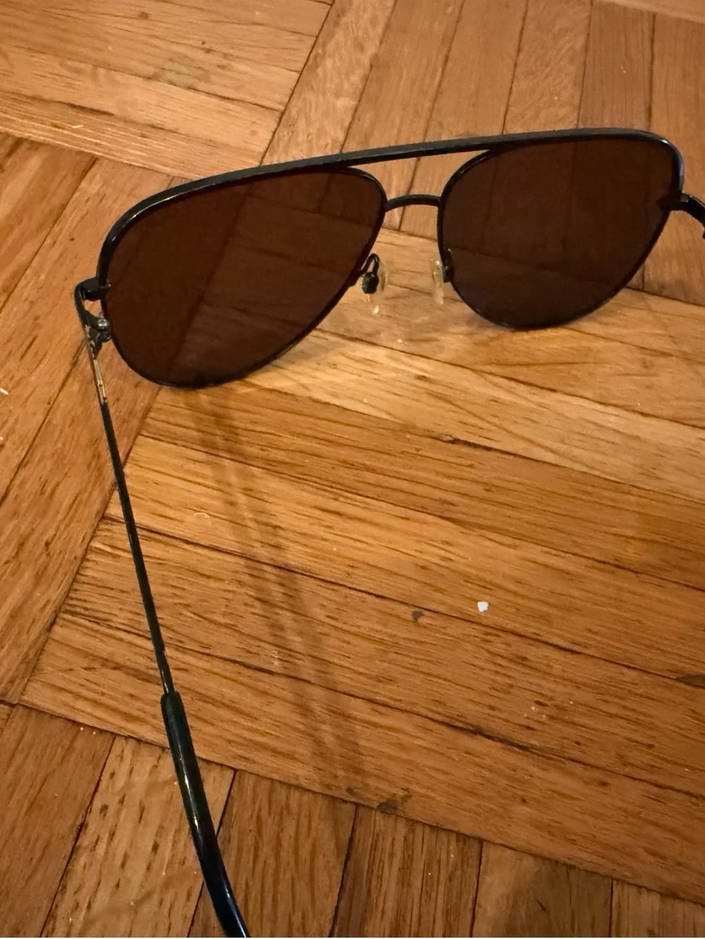 Quay Australia Black Aviator Sunglasses